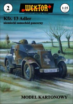 002    *   Kfz. 13 Adler (1:25)    *    WEKTOR