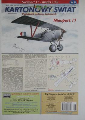 008\03      *      Nieuport 17 (1:50)      *    KS