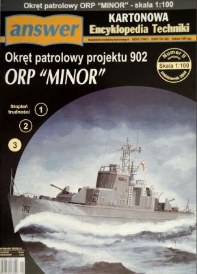 007    *    IIsp\04    *    Okret patrolowy projektu 902 ORP "Minor" (1:100)     *    Answ  KET