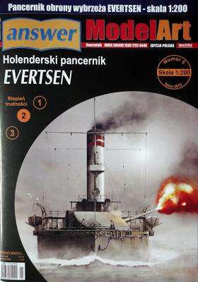 029    *    5\10    *   Holenderski pancernik Evertsen (1:200)     *   Answ Art