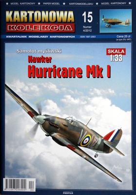 15   *  4\12   *  Samolot mysliwski Hawker Hurricane Mk I (1:33)    *   KART KOL