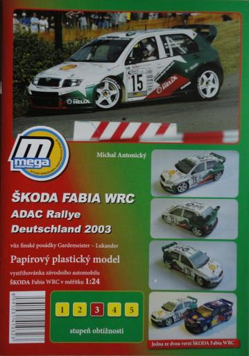 016  *  SKODA  FABIA  WRC 2003(1:24)   *  MEGA