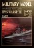   003    *   3-4\95     *    Angielski pancernick "HMS Warspite" (1:200)     *     HAL *   MM